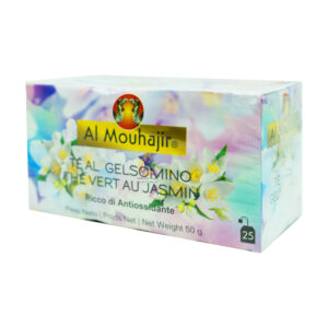 Al Mouhajir, Tè al Gelsomino in Bustine, Ricco di Antiossidanti, 50gr