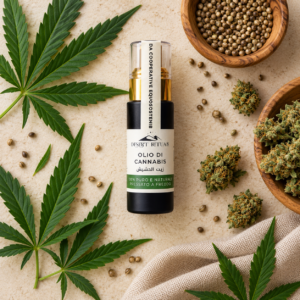 Desert Rituals, Olio di Cannabis 100% Puro e Naturale Estratto a Freddo 60ml